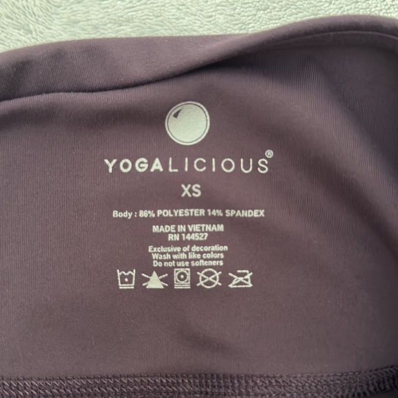 Purple Yoga Leggings - Picture 2 of 2